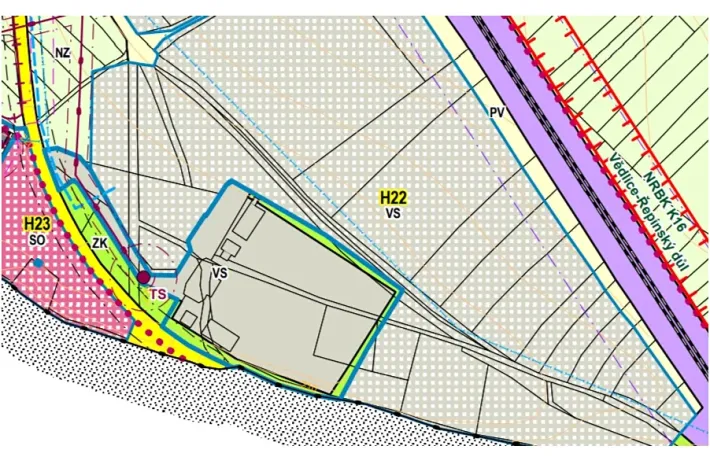 Prodej komerčního pozemku, Hoštka, 7249 m2