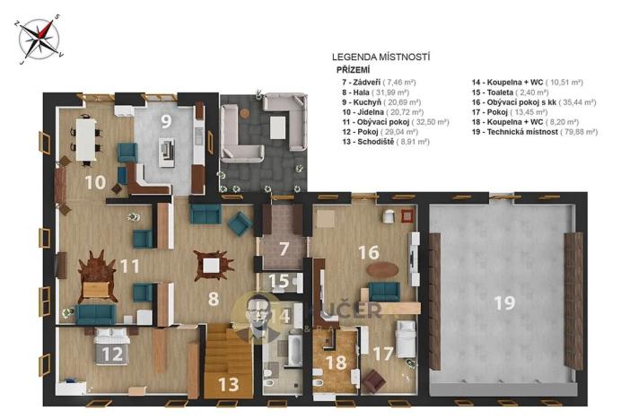 Prodej rodinného domu, Lichnov, 672 m2