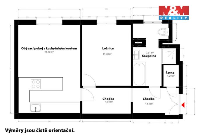 Prodej bytu 2+kk, Klatovy - Klatovy II, Dukelská, 56 m2