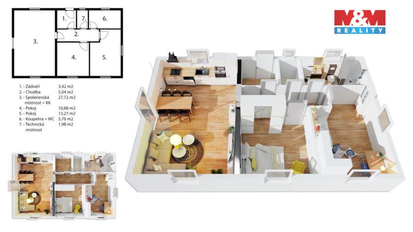 Prodej rodinného domu, Třtice, 68 m2