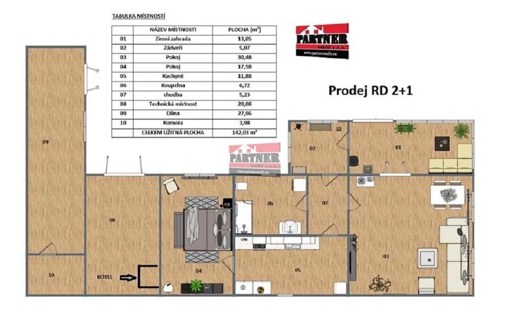 Prodej rodinného domu, Dražice, 142 m2