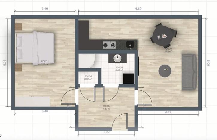 Prodej bytu 2+kk, Praha - Záběhlice, Zvonková, 53 m2