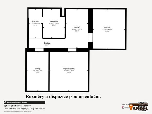 Prodej bytu 3+1, Havířov, Na Nábřeží, 67 m2