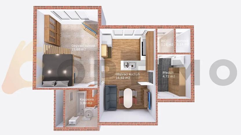 Prodej bytu 1+1, Praha - Libeň, Zenklova, 44 m2