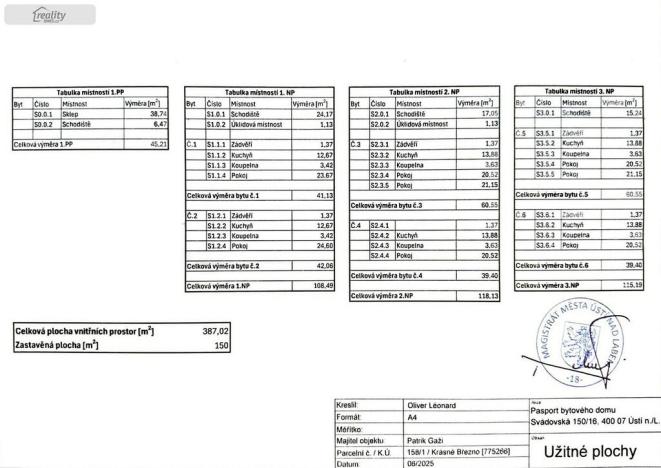 Prodej činžovního domu, Ústí nad Labem - Krásné Březno, Svádovská, 387 m2