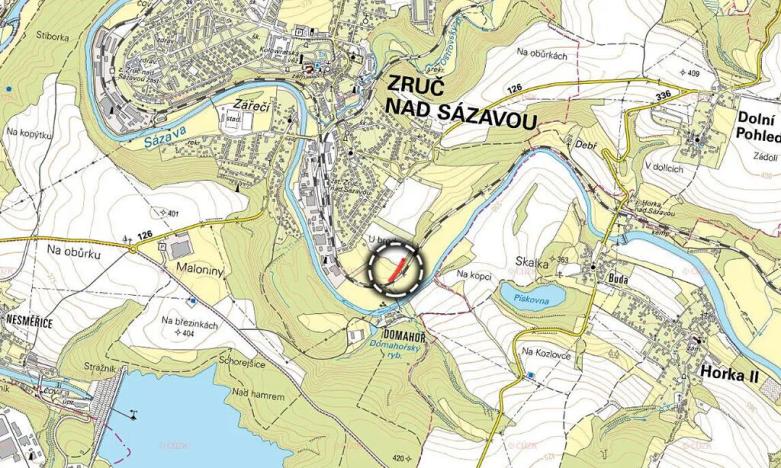 Prodej pole, Zruč nad Sázavou, 1067 m2