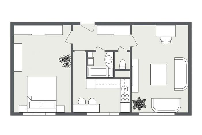 Prodej bytu 2+1, Ostrava, Zednická, 53 m2