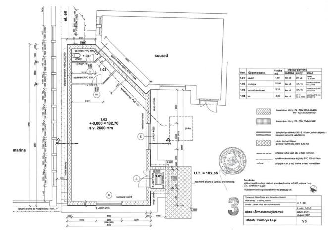 Prodej obchodního prostoru, Hodonín, Cihlářská čtvrť, 61 m2