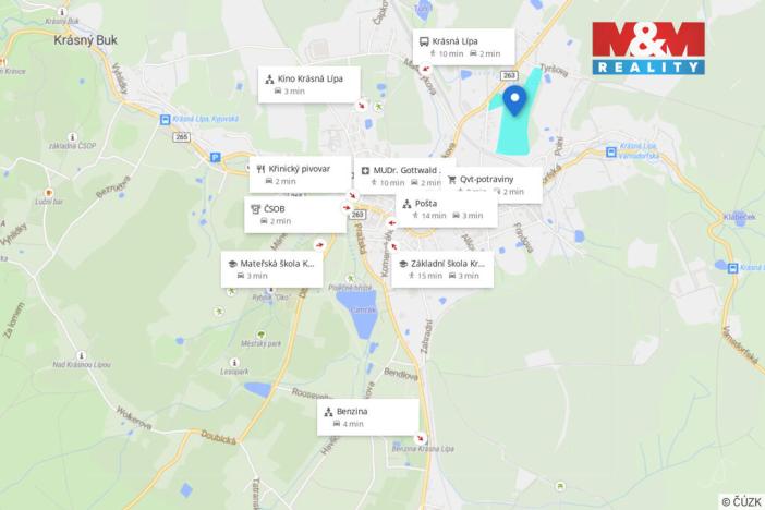 Prodej pozemku pro bydlení, Krásná Lípa, 1812 m2