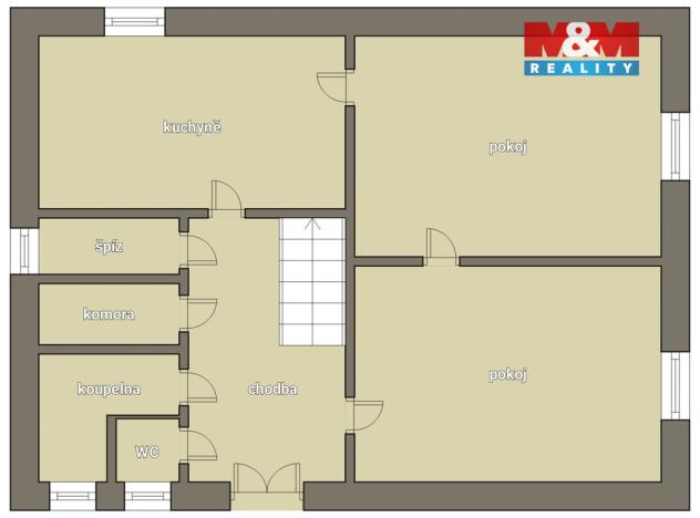Prodej rodinného domu, Černovice, Svatavská, 91 m2
