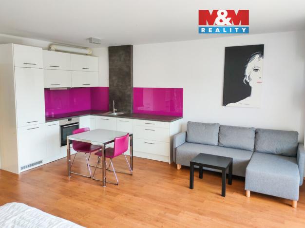 Pronájem bytu 1+kk, Praha - Modřany, Vorařská, 46 m2