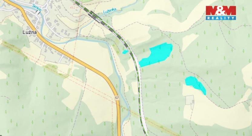 Prodej lesa, Lužná, 10226 m2