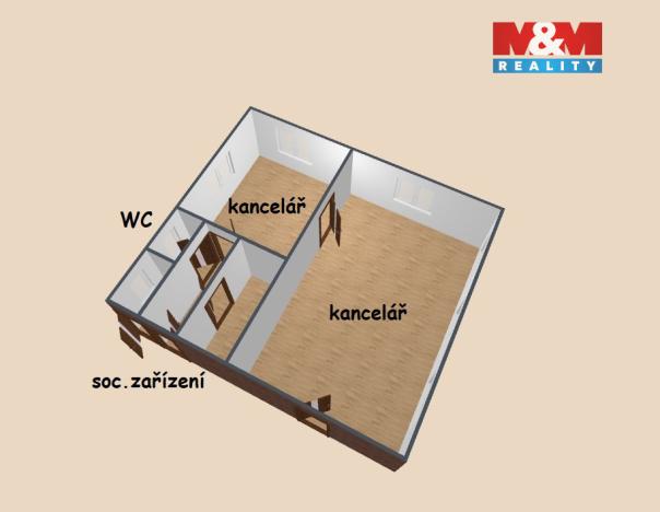 Pronájem obchodního prostoru, Kostelec nad Orlicí, Tyršova, 67 m2