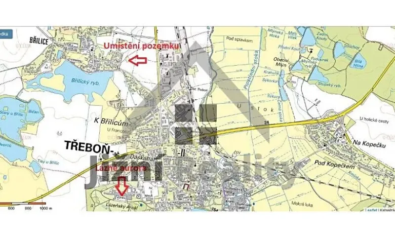 Prodej pozemku pro bydlení, Třeboň, 4326 m2