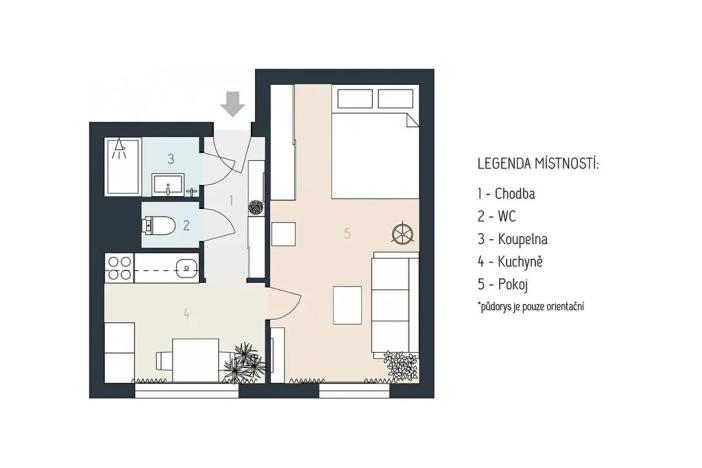 Prodej bytu 1+1, Plzeň, Rabštejnská, 39 m2