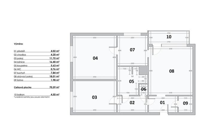 Prodej bytu 3+1, Praha - Hlubočepy, Pražského, 76 m2