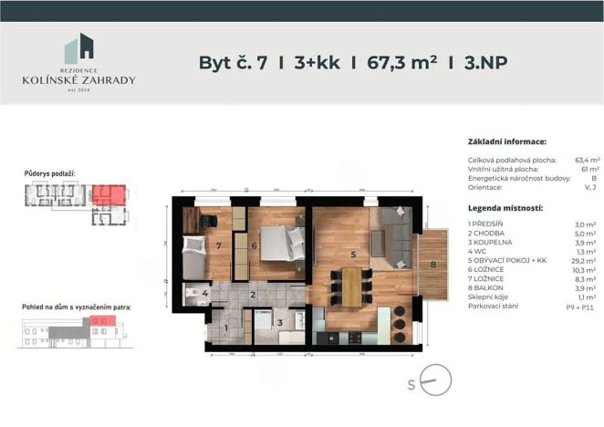 Prodej bytu 3+kk, Kolín, Cidlinská, 67 m2
