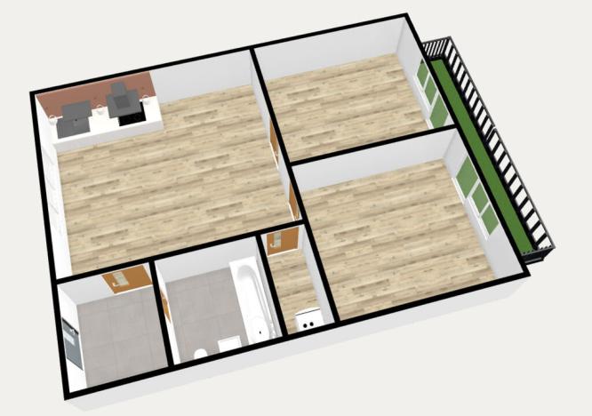 Pronájem bytu 3+kk, Duchcov, Smetanova, 55 m2