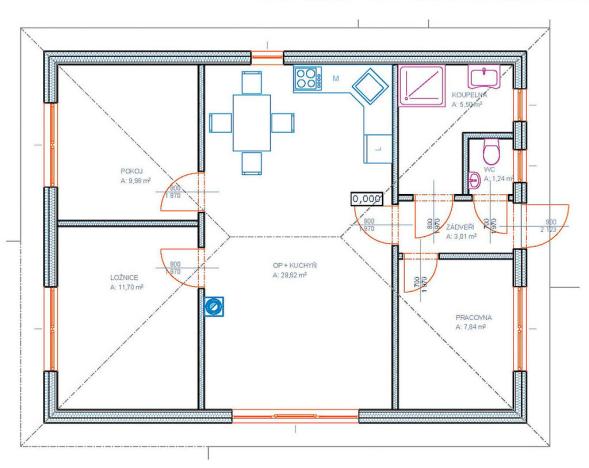 Prodej rodinného domu, Píšťany, 69 m2