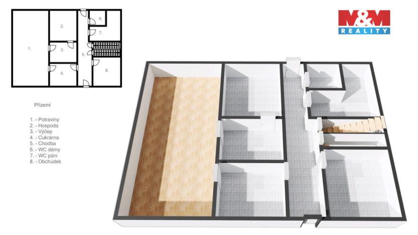 Prodej obchodního prostoru, Dětřichov, 320 m2