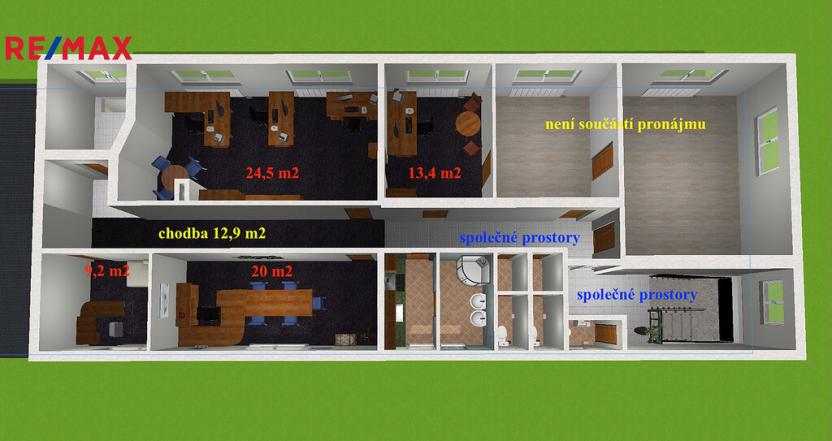 Pronájem skladu, Nýdek, 214 m2