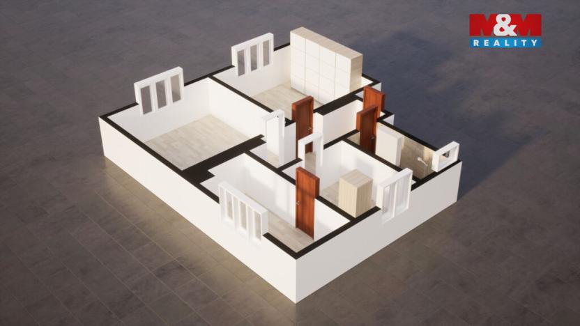 Pronájem bytu 3+1, Janská, 58 m2