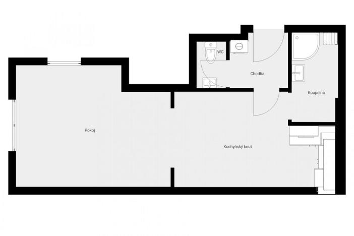 Pronájem bytu 1+kk, Hronov, T. G. Masaryka, 42 m2