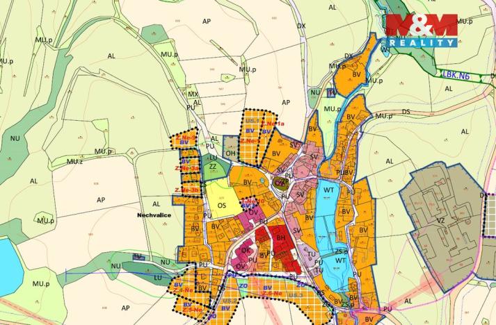 Prodej komerčního pozemku, Nechvalice, 1782 m2