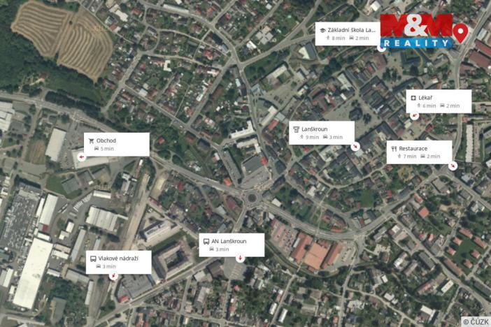 Pronájem bytu 2+kk, Lanškroun - Žichlínské Předměstí, Dobrovského, 80 m2