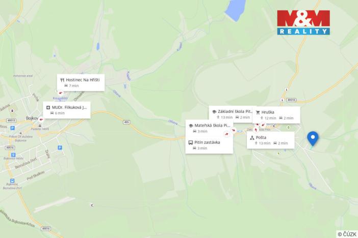 Prodej pozemku pro bydlení, Pitín, 2007 m2