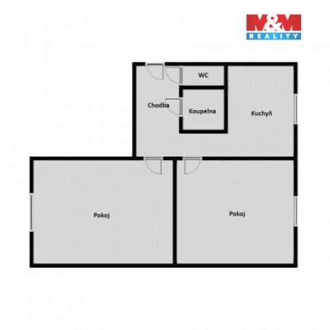Prodej bytu 2+1, Skuhrov nad Bělou, 70 m2