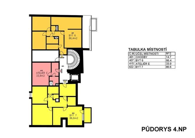 Prodej bytu 3+kk, Velké Meziříčí, 86 m2