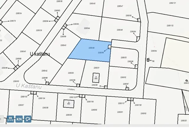 Prodej pozemku pro bydlení, Hudlice, U Kaštanu, 861 m2