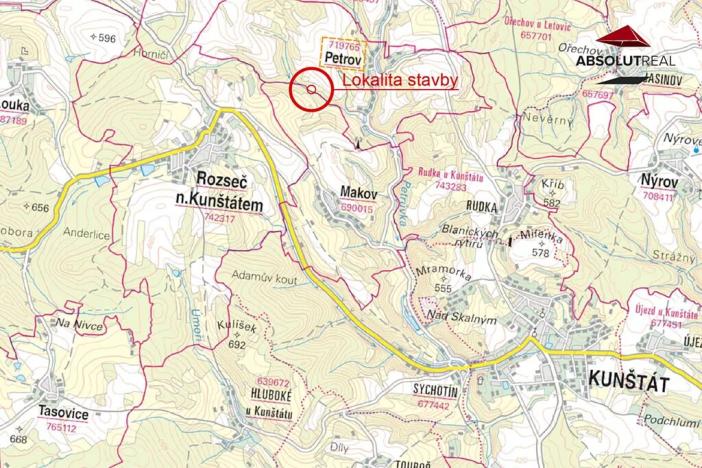 Prodej rybníku, Petrov, 7803 m2