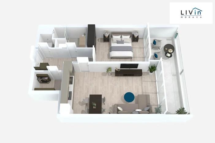 Pronájem bytu 2+kk, Olomouc, 17. listopadu, 67 m2