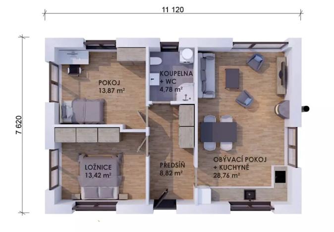 Prodej rodinného domu, Hranice, Šumavská, 70 m2