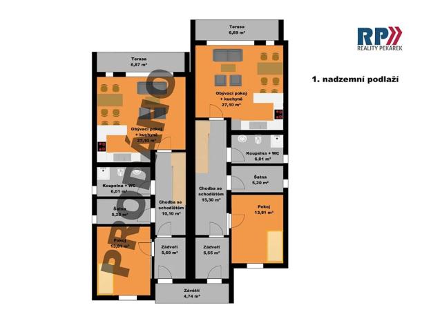 Prodej vily, Praha - Klánovice, U trativodu, 146 m2