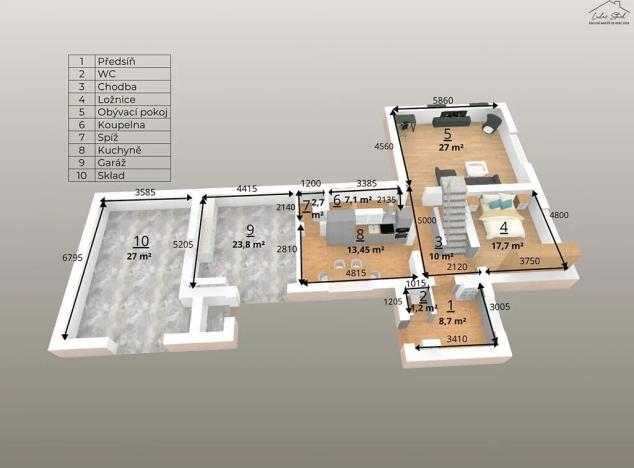 Prodej rodinného domu, Libodřice, 232 m2