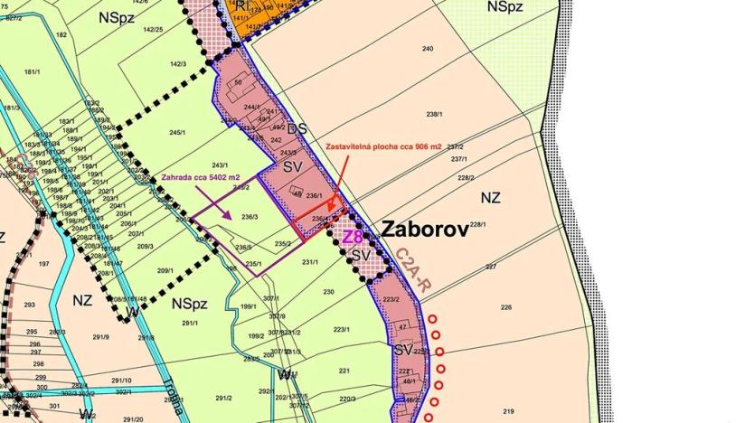 Prodej zahrady, Lanžov, 6308 m2