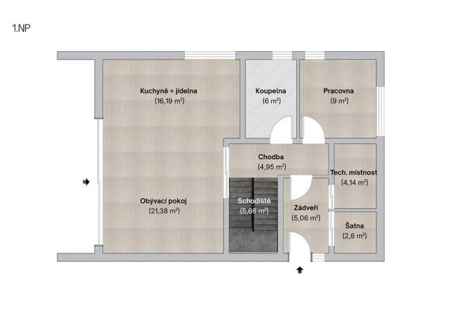 Prodej domu na klíč, Liteň, Pacovského, 143 m2