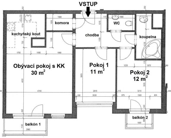 Prodej bytu 3+kk, Praha - Letňany, Miroslava Hajna, 71 m2
