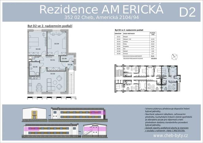 Prodej bytu 3+kk, Cheb, Americká, 94 m2