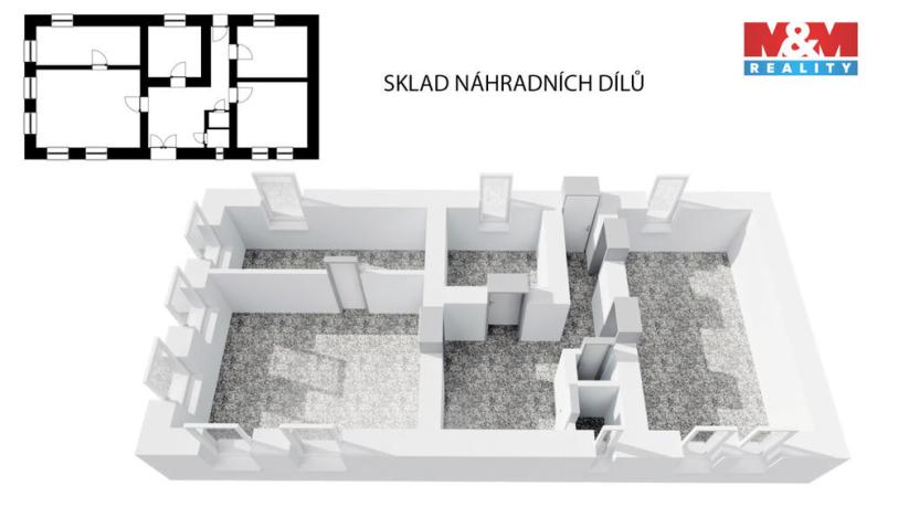 Prodej výrobních prostor, Dubenec, 453 m2