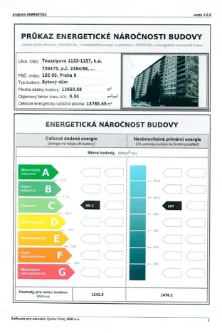 Prodej bytu 2+1, Praha - Kobylisy, Taussigova, 59 m2