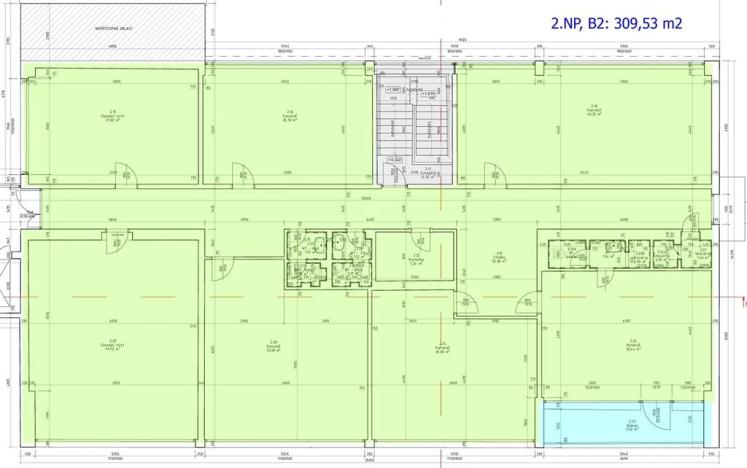 Pronájem kanceláře, Praha - Prosek, Litvínovská, 309 m2