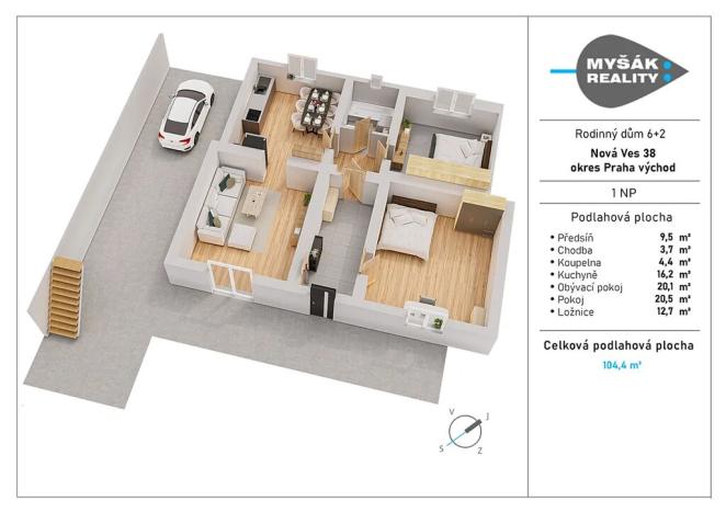 Prodej vícegeneračního domu, Nová Ves, 200 m2