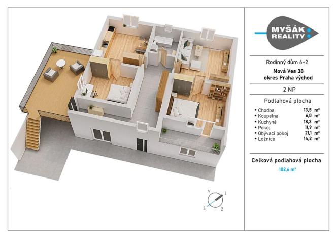 Prodej vícegeneračního domu, Nová Ves, 200 m2