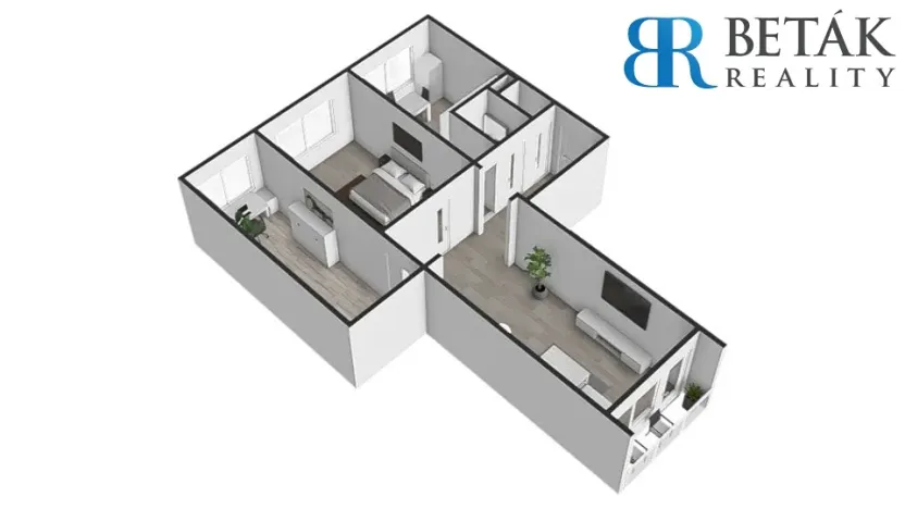 Prodej bytu 3+1, Přerov, nábř. Dr. Edvarda Beneše, 64 m2