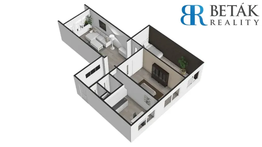 Prodej bytu 3+1, Přerov, nábř. Dr. Edvarda Beneše, 64 m2