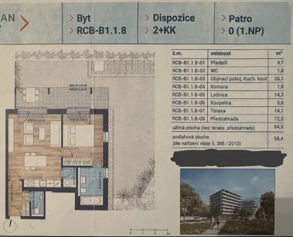 Pronájem bytu 2+kk, Praha - Karlín, Sokolova, 59 m2
